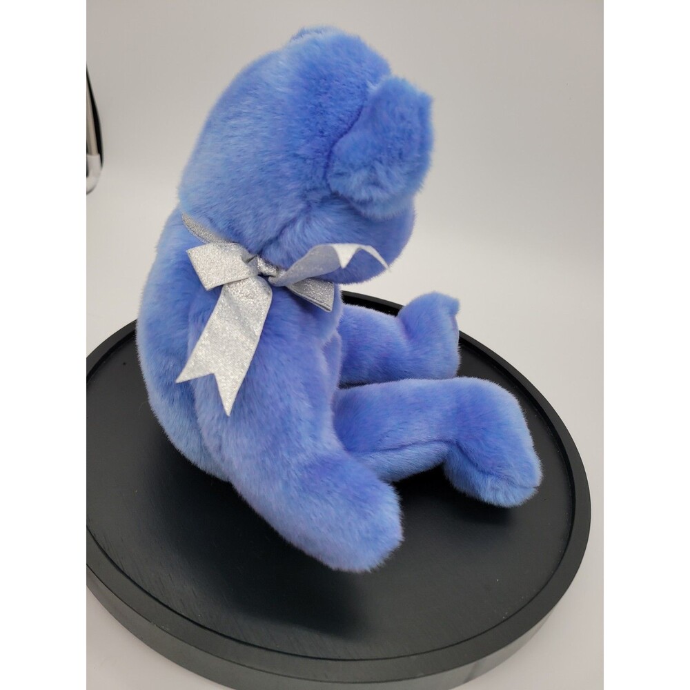 TY Beanie Babies Buddy Clubby II Teddy Bear 1999 Periwinkle Blue 14” - Picture 10 of 16